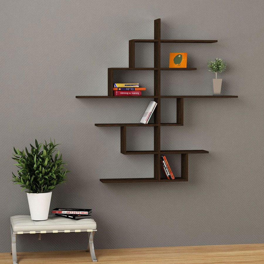 Chọn kích thước tủ giầy như thế nào là chuẩn và đẹp nhất 59 gia sach treo tuong go cong nghiep mau 8