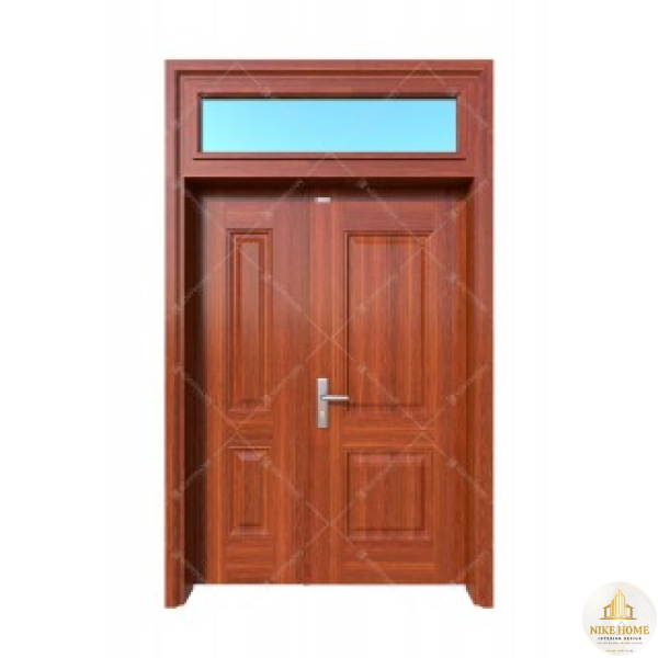 Cửa Thép Vân Gỗ 2 Cánh Lệch 4