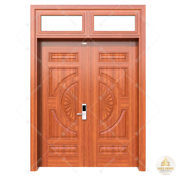 Cửa Thép Vân Gỗ 2 Cánh 1