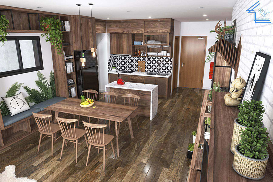 Tổng hợp 9 mẫu nội thất phòng bếp chung cư đẹp từ công trình thực tế.