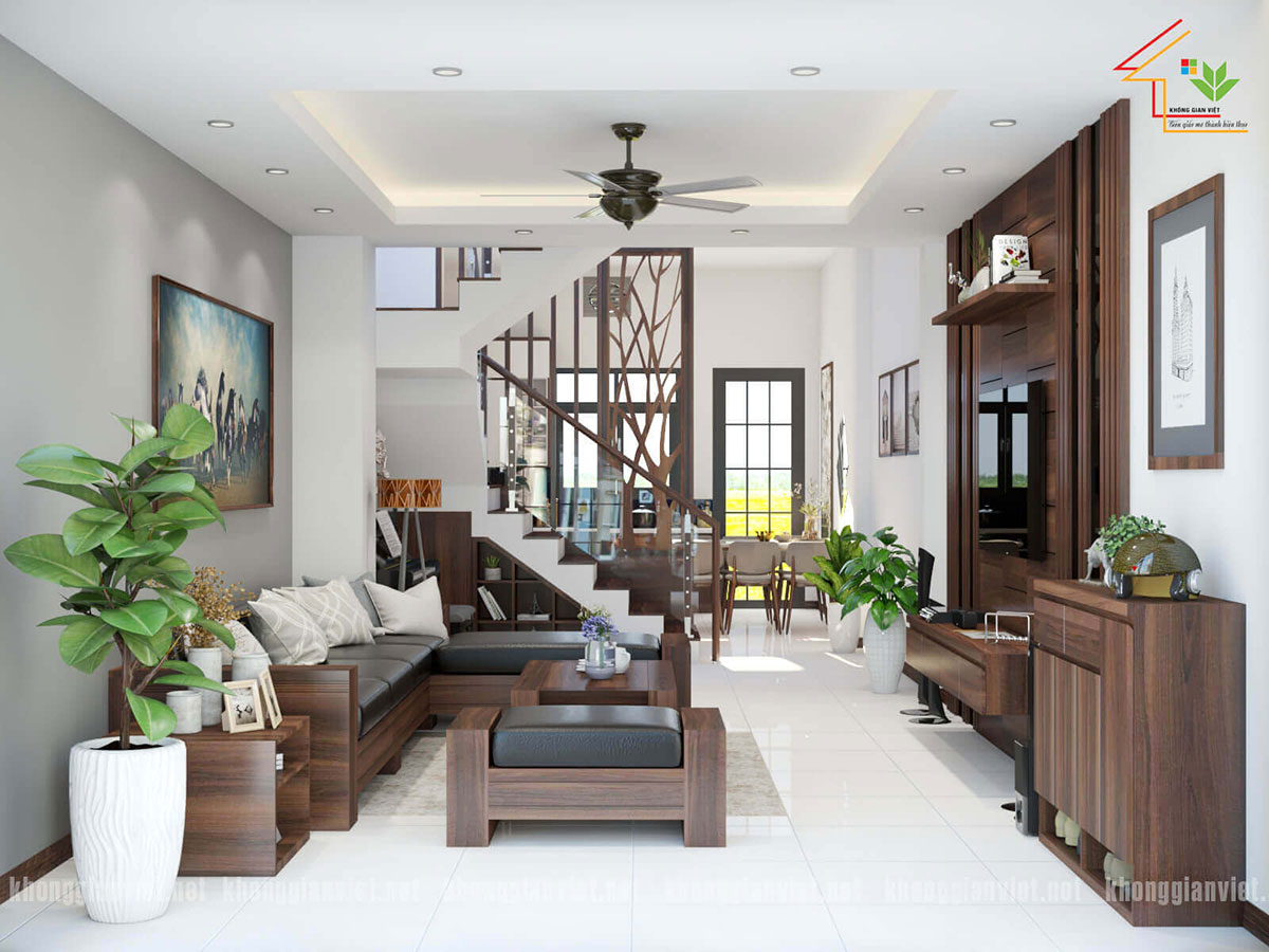 phòng khách nhà phố 5