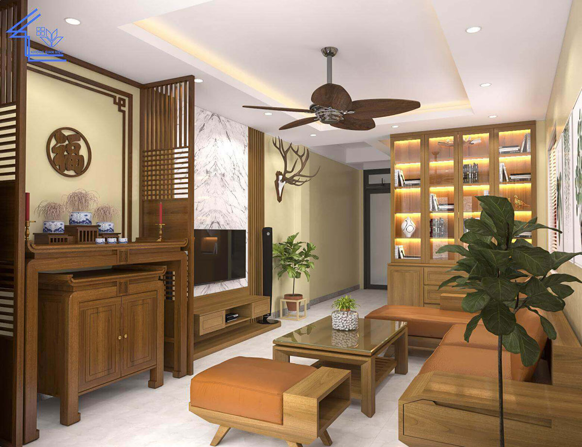 phòng khách nhà phố 6