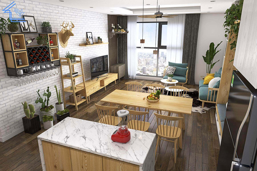 phong cách nội thất rustic