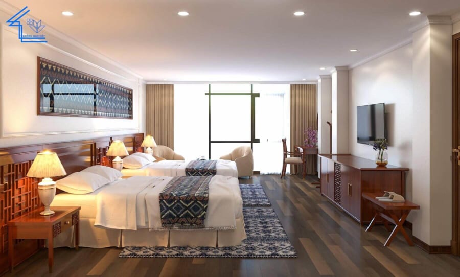 Nội thất khách sạn 3 sao - Xây dựng theo phong cách nào là phù hợp hiện nay? 32 noi that khach san 14 e1618279768918