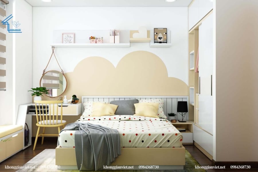 Phòng ngủ Master là gì? 25+ mẫu Master bedroom tuyệt đẹp để bạn tham khảo 32 y tuong thiet ke phong ngu be gai hien dai dep nhat 2 e1617932194589