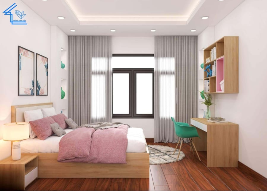 Phòng ngủ Master là gì? 25+ mẫu Master bedroom tuyệt đẹp để bạn tham khảo 25 y tuong thiet ke phong ngu be gai hien dai dep nhat 4 e1617931968990