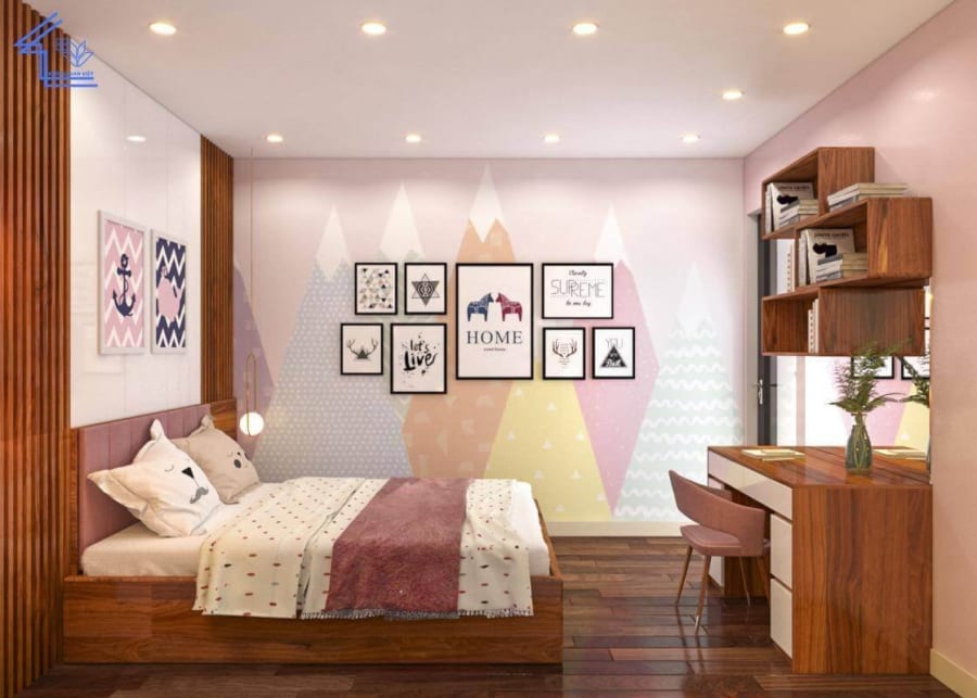 Phòng ngủ Master là gì? 25+ mẫu Master bedroom tuyệt đẹp để bạn tham khảo 33 y tuong thiet ke phong ngu be gai hien dai dep nhat 7 e1617942446652