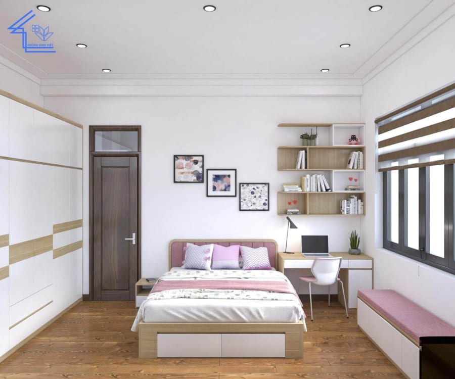 Phòng ngủ Master là gì? 25+ mẫu Master bedroom tuyệt đẹp để bạn tham khảo 29 y tuong thiet ke phong ngu be gai hien dai dep nhat e1617932086307