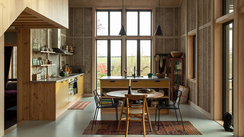 nội thất căn hộ sử dụng vật liệu tái chế