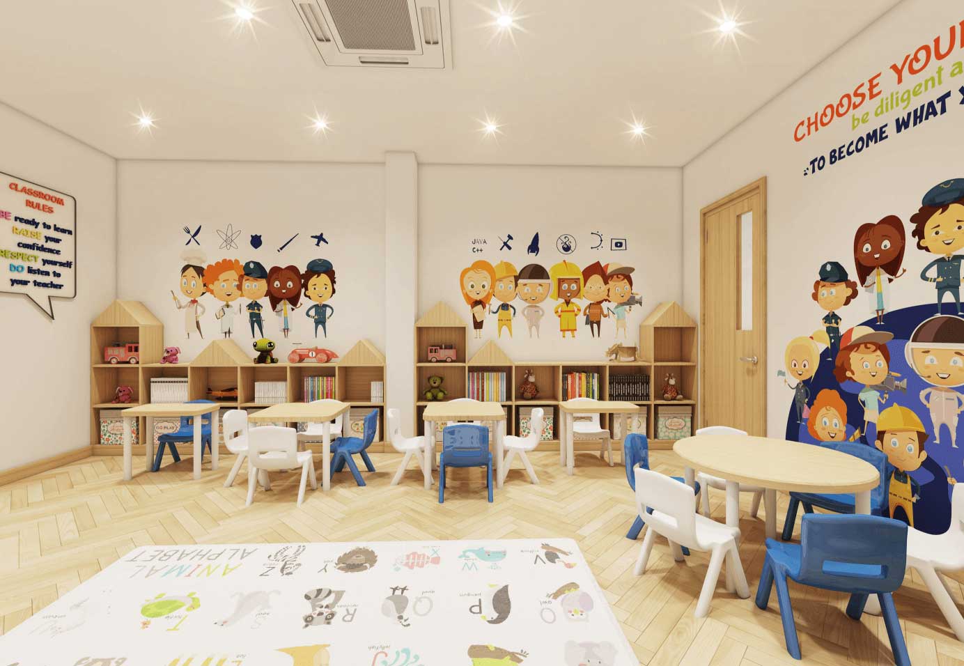 thiet ke noi that truong mam non 15