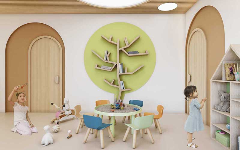 3 mẫu thiết kế nội thất trường mầm non độc đáo 5 thiết kế nội thất trường mầm non