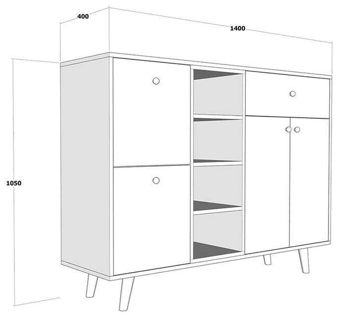 kích thước tủ đựng dày