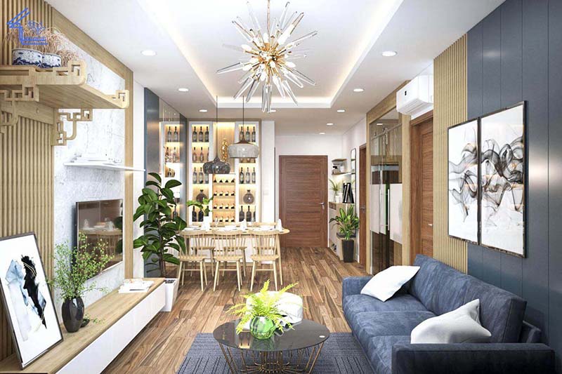 phòng khách đẹp chung cư nhỏ