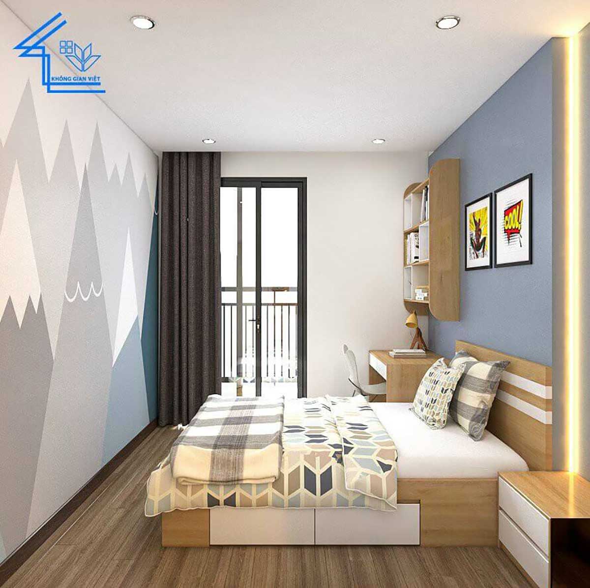 Thiết kế thi công nội thất chung cư chị Yến - Tố Hữu, Hà Đông 13 chung cu chi yen ha dong 2