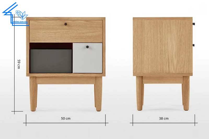 kích-thước-tủ-gỗ-đầu-giường
