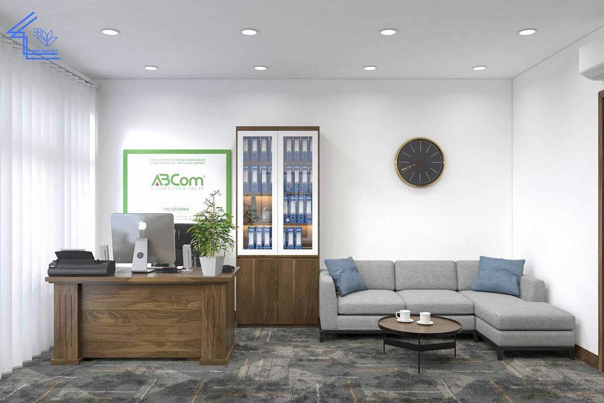 Thiết kế, thi công nội thất liền kề anh Tài - Hà Đông 31 nha o ket hop van phong cong ty 1