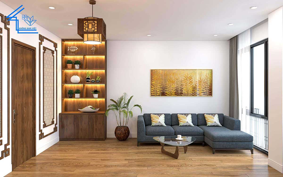 Thiết kế, thi công nội thất liền kề anh Tài - Hà Đông 45 nha o ket hop van phong cong ty 15