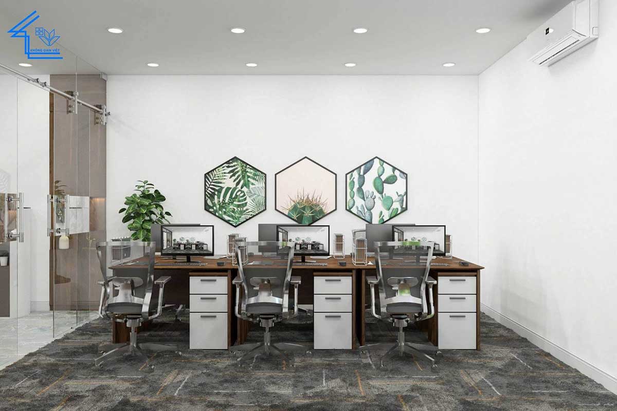 Thiết kế, thi công nội thất liền kề anh Tài - Hà Đông 48 nha o ket hop van phong cong ty 18