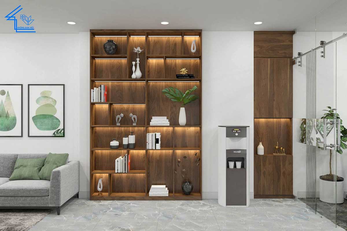 Thiết kế, thi công nội thất liền kề anh Tài - Hà Đông 49 nha o ket hop van phong cong ty 19
