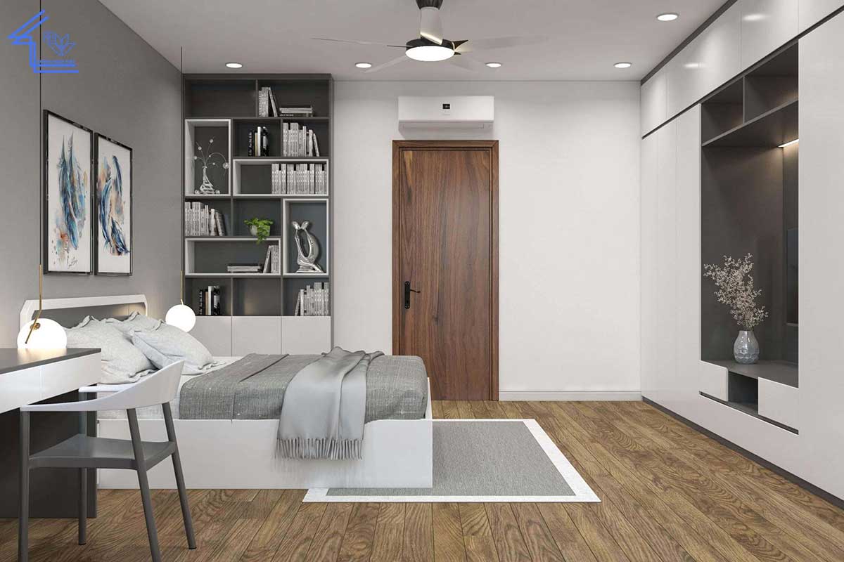 Thiết kế, thi công nội thất liền kề anh Tài - Hà Đông 32 nha o ket hop van phong cong ty 2