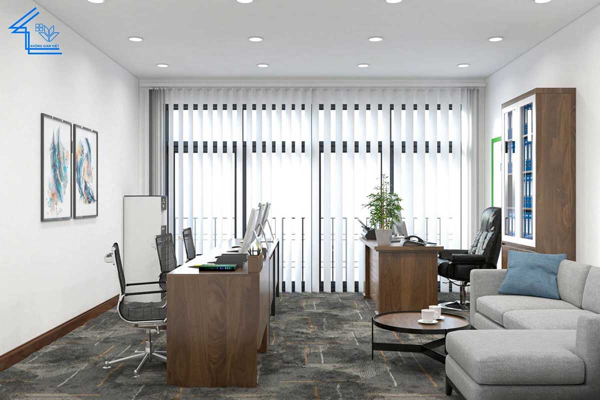 Thiết kế, thi công nội thất liền kề anh Tài - Hà Đông 53 nha o ket hop van phong cong ty 23