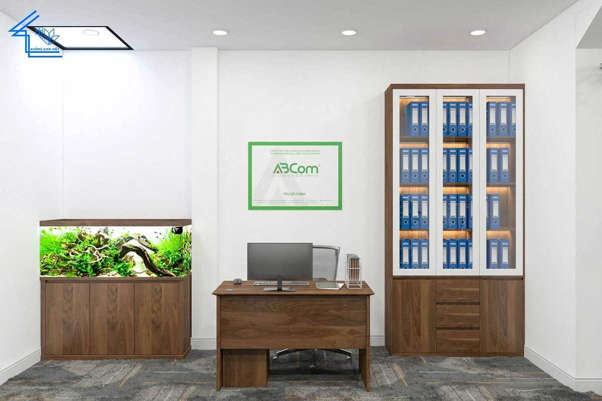 Thiết kế, thi công nội thất liền kề anh Tài - Hà Đông 56 nha o ket hop van phong cong ty 26