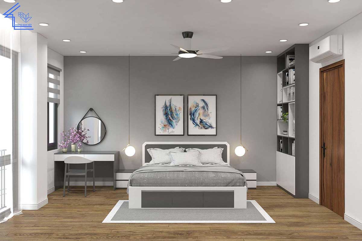 Thiết kế, thi công nội thất liền kề anh Tài - Hà Đông 33 nha o ket hop van phong cong ty 3