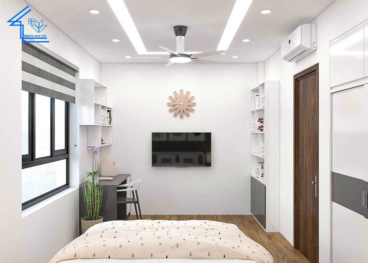 Thiết kế, thi công nội thất liền kề anh Tài - Hà Đông 34 nha o ket hop van phong cong ty 4