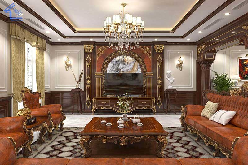 6 mẹo phối màu nội thất gỗ yêu được thích năm 2023 7 vach tivi sang trong