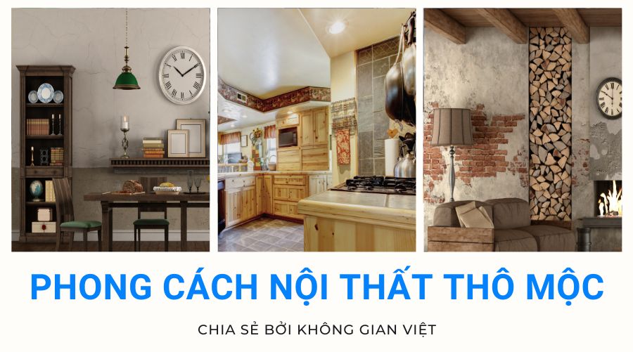 Phong cách nội thất thô mộc